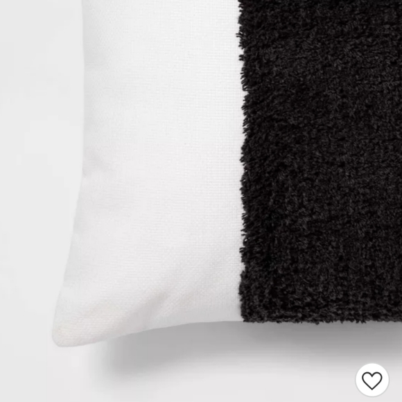 Square Channeled Faux Fur Throw Pillow Cream - Pro - Picture 6 of 7